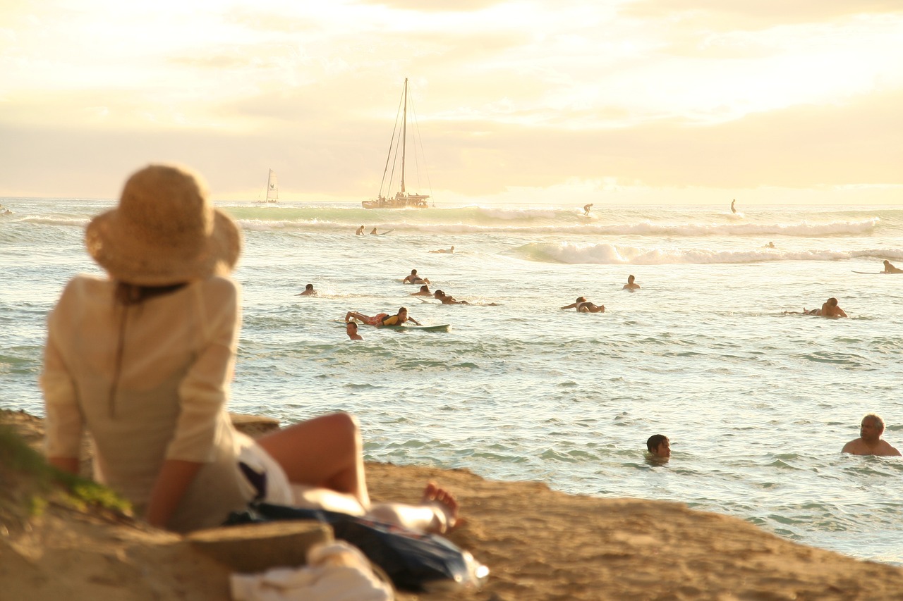 A woman enjoying her girls' Hawaii Getaway